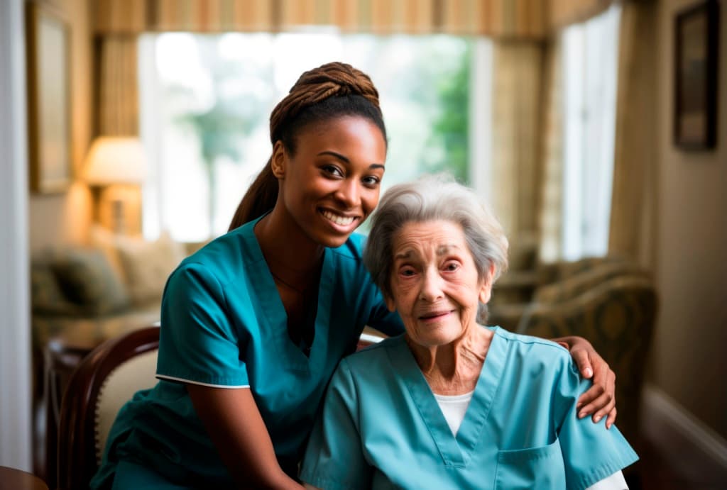 Home health aide providing 24-hour live-in home care in New York City