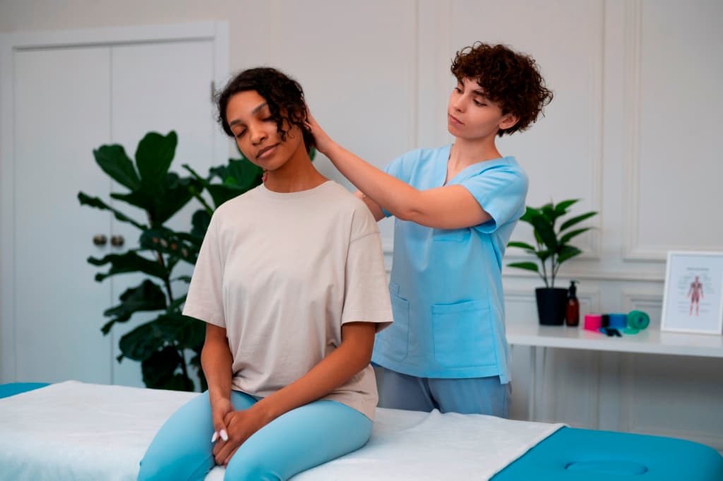 Home health aide helping a person manage arthritis pain and daily activities at home